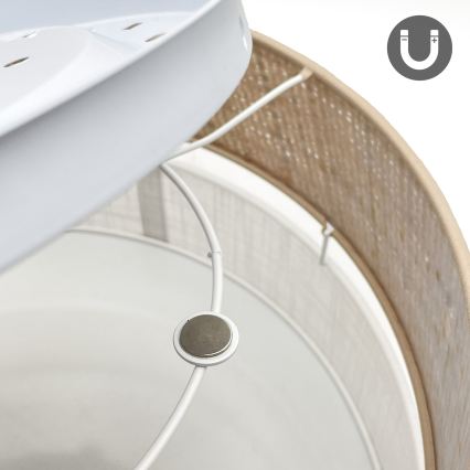 LED-Deckenleuchte SIRJA BOHO LED/20W/230V 4000K Ø 35 cm beige/weiß