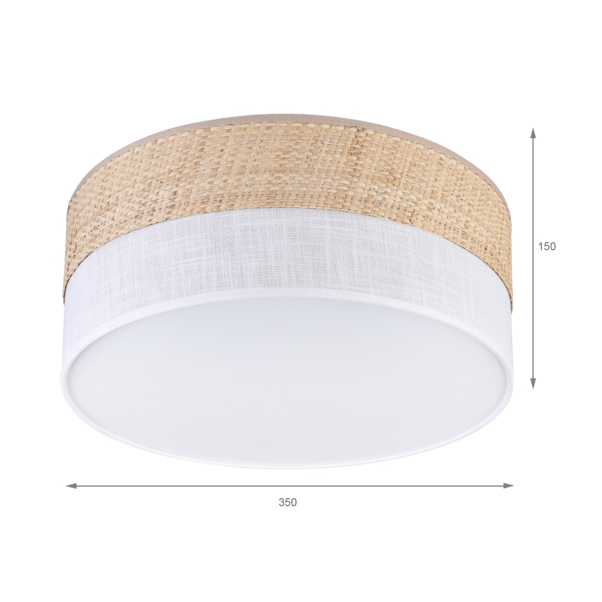 LED-Deckenleuchte SIRJA BOHO LED/20W/230V 4000K Ø 35 cm beige/weiß