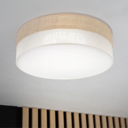 LED-Deckenleuchte SIRJA BOHO LED/36W/230V 4000K Ø 45 cm beige/creme