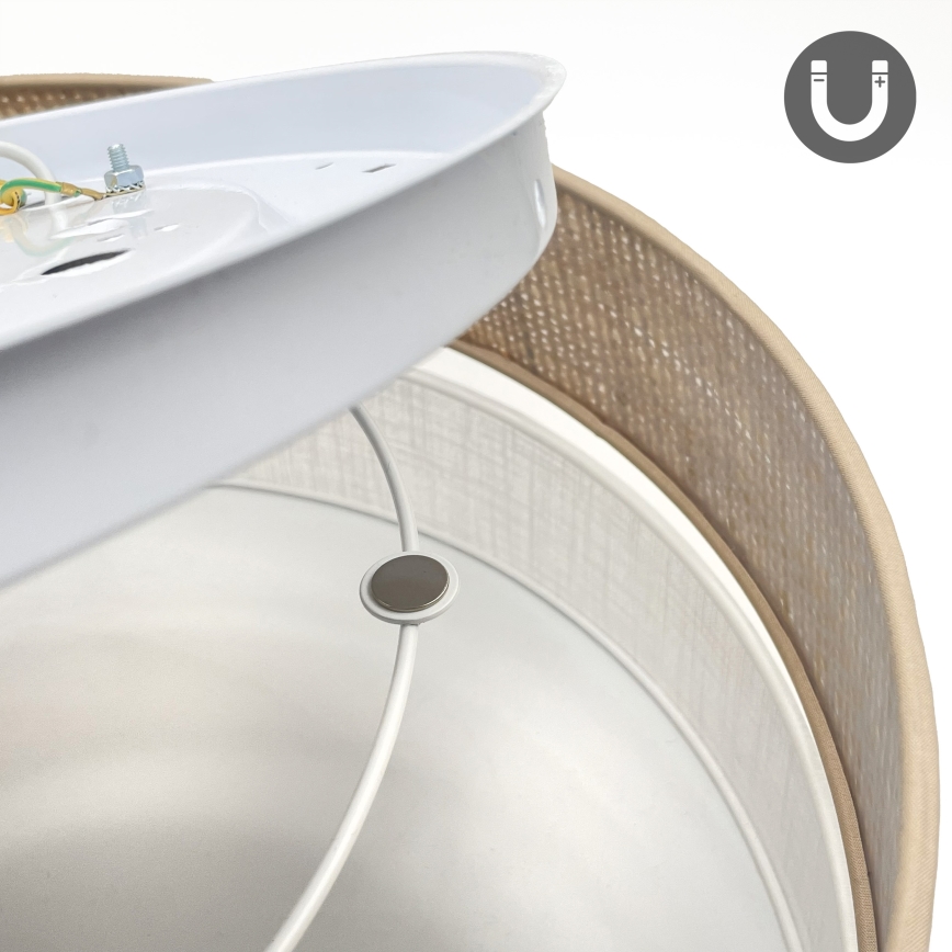 LED-Deckenleuchte SIRJA BOHO LED/36W/230V 4000K Ø 45 cm beige/weiß