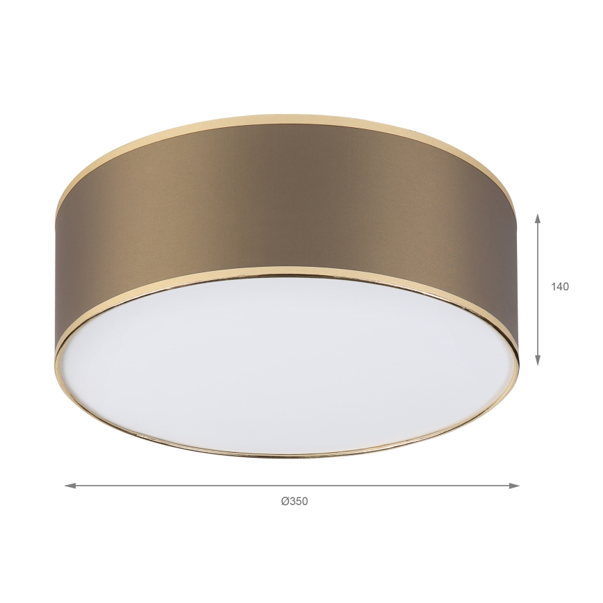 LED Deckenleuchte SIRJA LED/20W/230V 4000K Ø 35 cm braun/gold