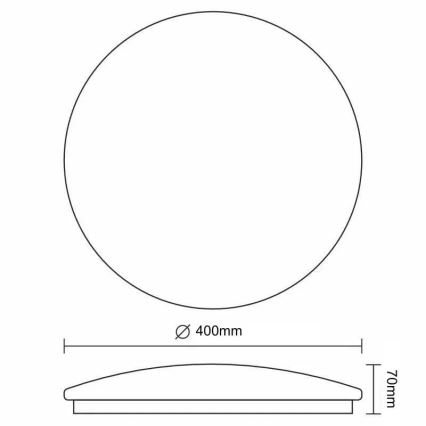 Dimmbare LED-Deckenleuchte STAR LED/36W/230V 3000-6500K + Fernbedienung