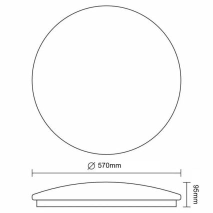 Dimmbare LED-Deckenleuchte STAR LED/60W/230V 3000-6500K + Fernbedienung