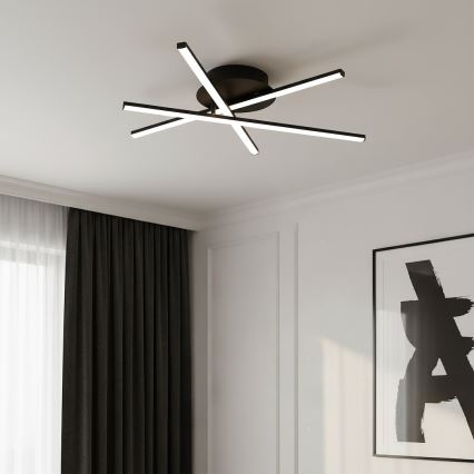 LED-Deckenleuchte STICK LED/12W/230V schwarz