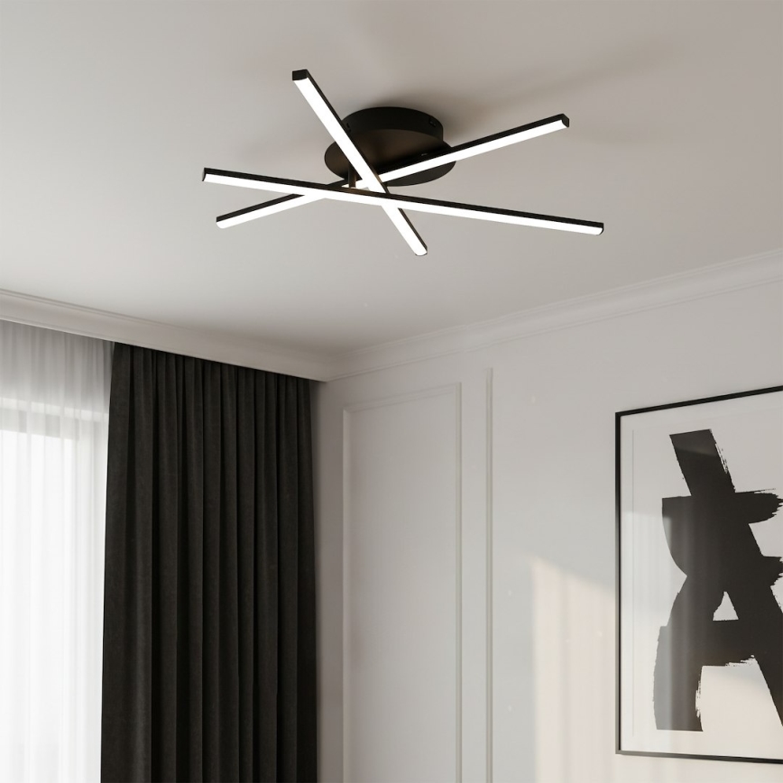 LED-Deckenleuchte STICK LED/12W/230V schwarz