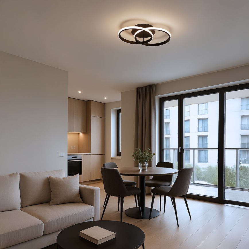 LED Deckenleuchte TITANO LED/12W/230V schwarz