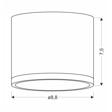 LED Deckenleuchte TUBA LED/9W/230V