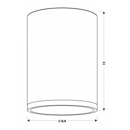 LED Deckenleuchte TUBA LED/9W/230V