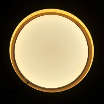 LED-Deckenleuchte TULUZA LED/24W/230V d 40 cm braun