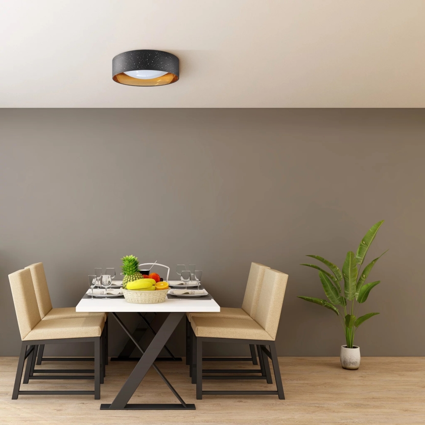 LED-Deckenleuchte TULUZA LED/24W/230V d 40 cm schwarz
