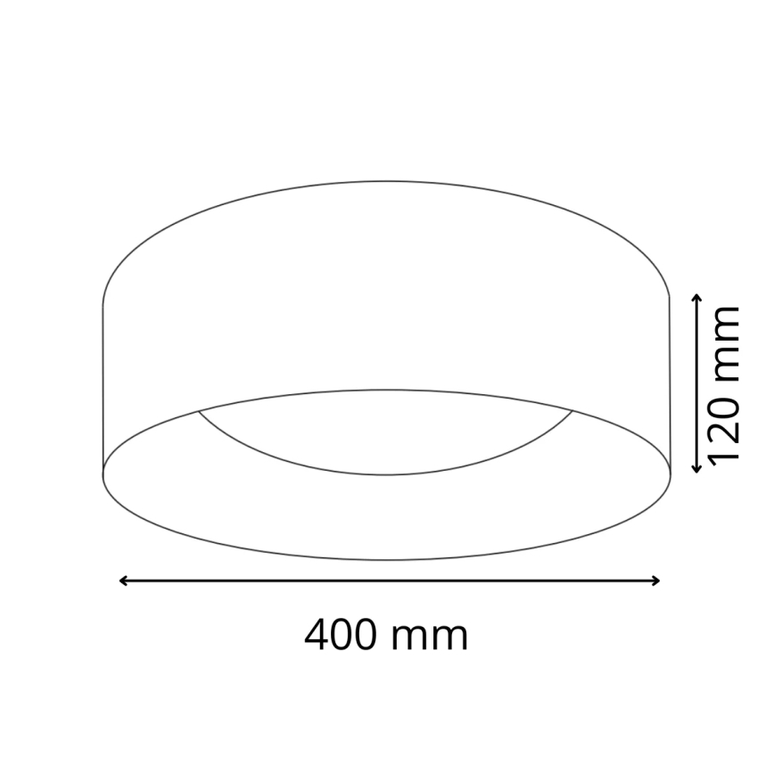 LED-Deckenleuchte TULUZA LED/24W/230V d 40 cm weiß