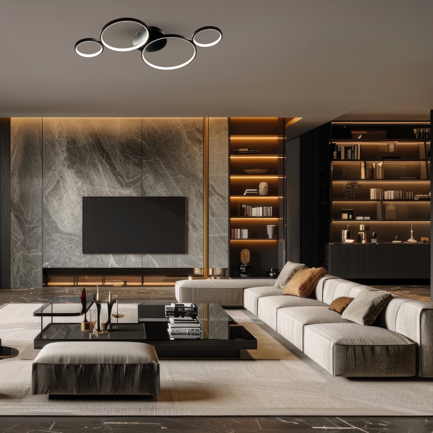 LED-Deckenleuchte UNIVERSE LED/30W/230V schwarz