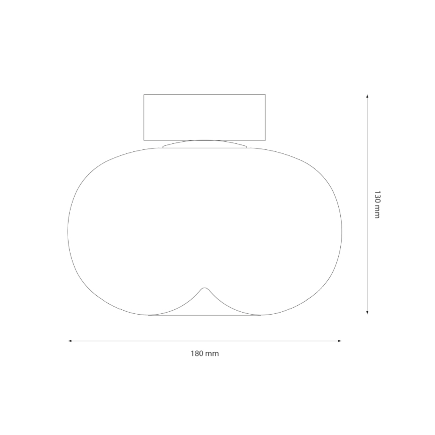 LED-Deckenleuchte VASO LED/4W/230V d 18 cm rauchig
