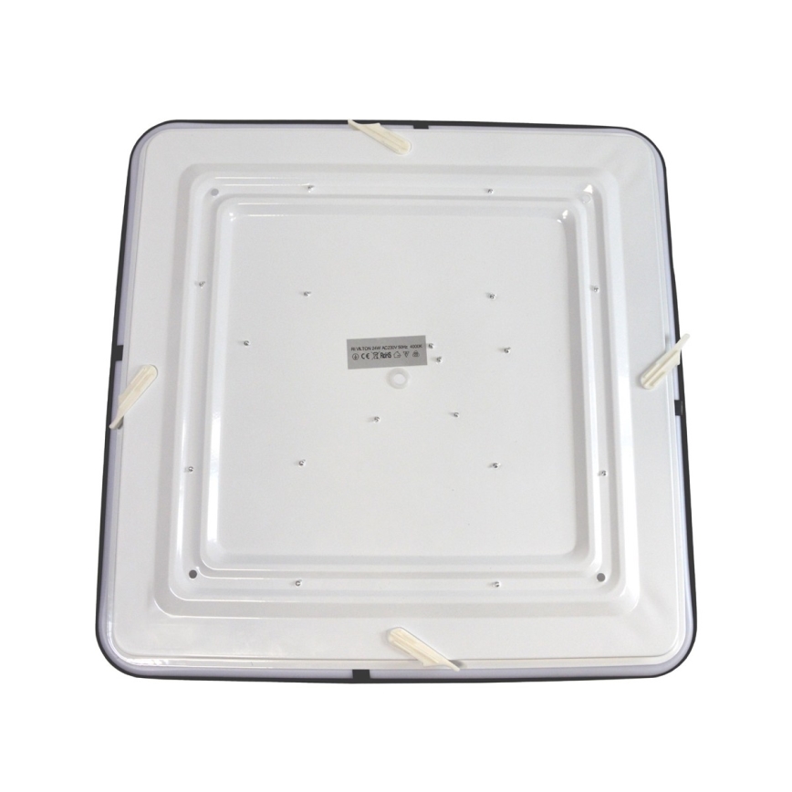 LED-Deckenleuchte WILTON LED/24W/230V 37,5x37,5 cm schwarz