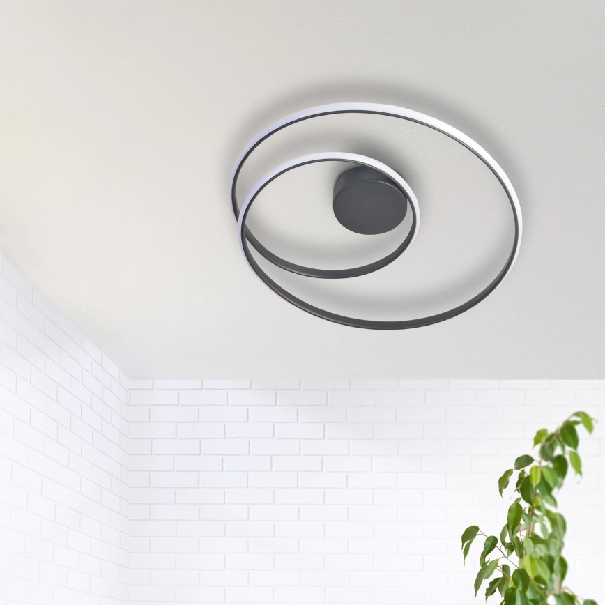 LED-Deckenleuchte ZEFIRA LED/40W/230V 4000K d 50 cm anthrazit