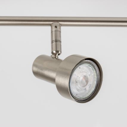LED-Deckenspot 6x GU10/4,7W/230V matt-chrom