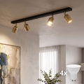 LED-Deckenspot TOP 4xGU10/10W/230V schwarz/gold
