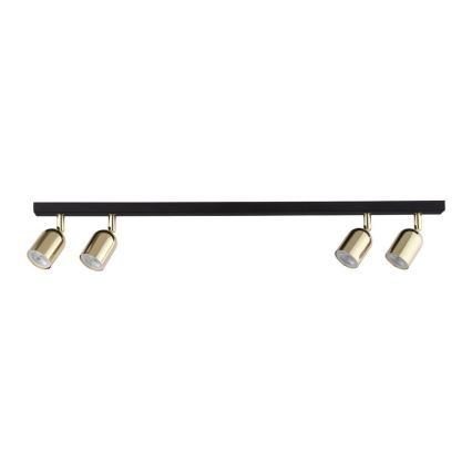 LED-Deckenspot TOP 4xGU10/10W/230V schwarz/gold