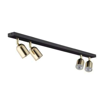 LED-Deckenspot TOP 4xGU10/10W/230V schwarz/gold