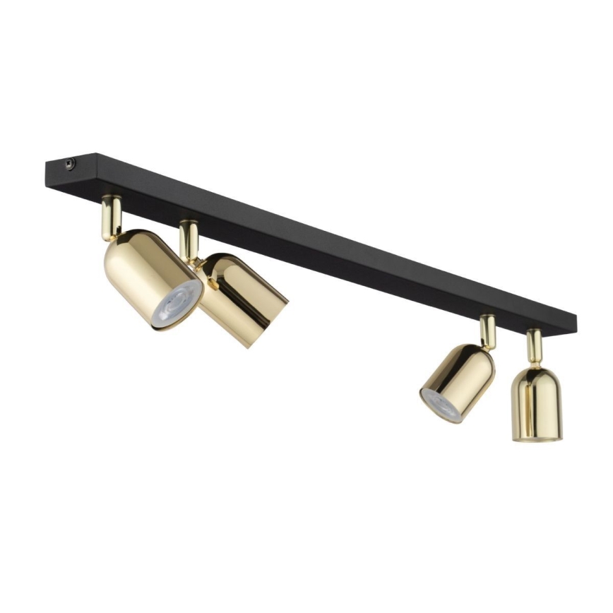 LED-Deckenspot TOP 4xGU10/10W/230V schwarz/gold