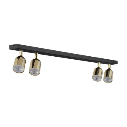 LED-Deckenspot TOP 4xGU10/10W/230V schwarz/gold