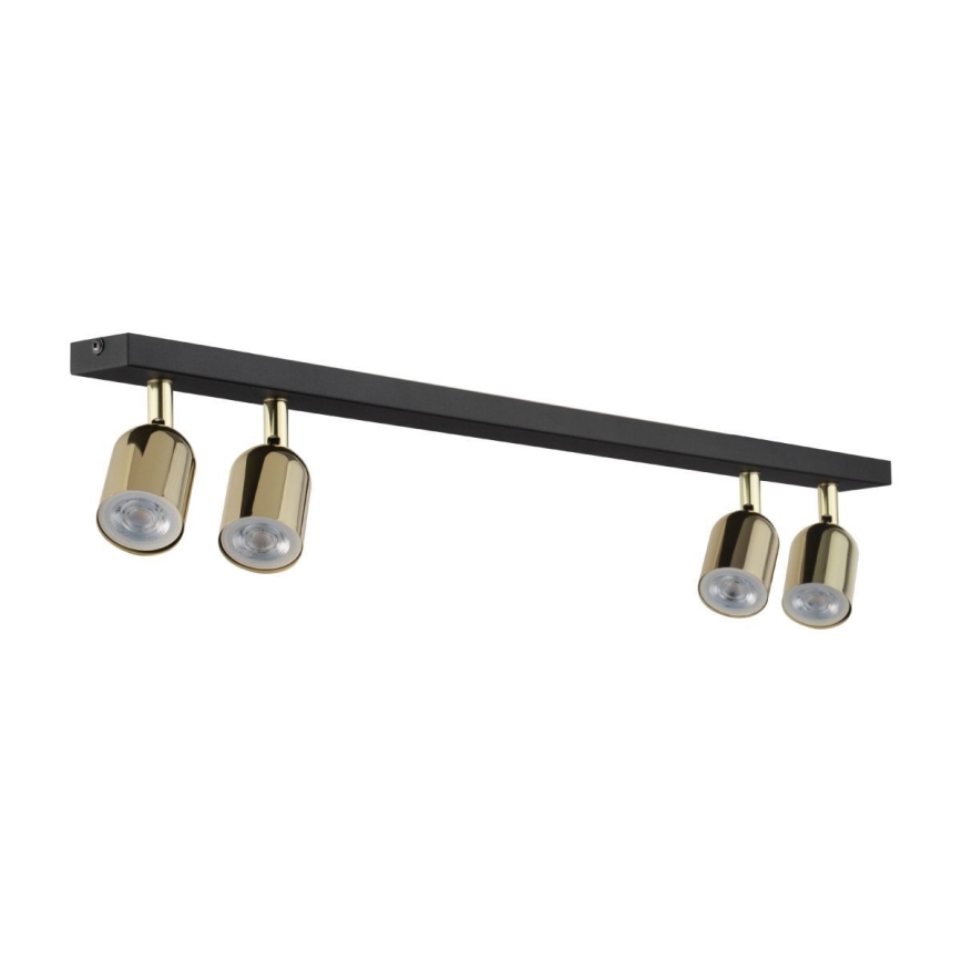 LED-Deckenspot TOP 4xGU10/10W/230V schwarz/gold