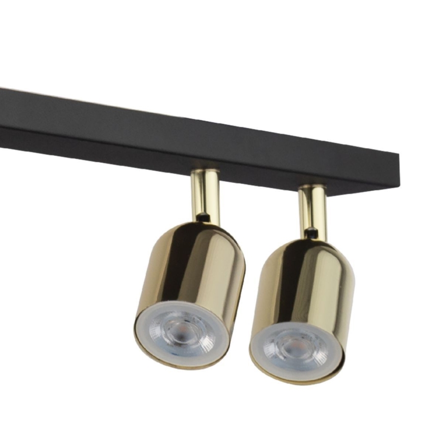 LED-Deckenspot TOP 4xGU10/10W/230V schwarz/gold