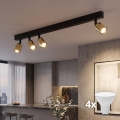 LED-Deckenspot TOP 4xGU10/10W/230V schwarz/gold