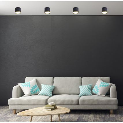 LED-Deckenspot TUBA LED/9W/230V schwarz/gold