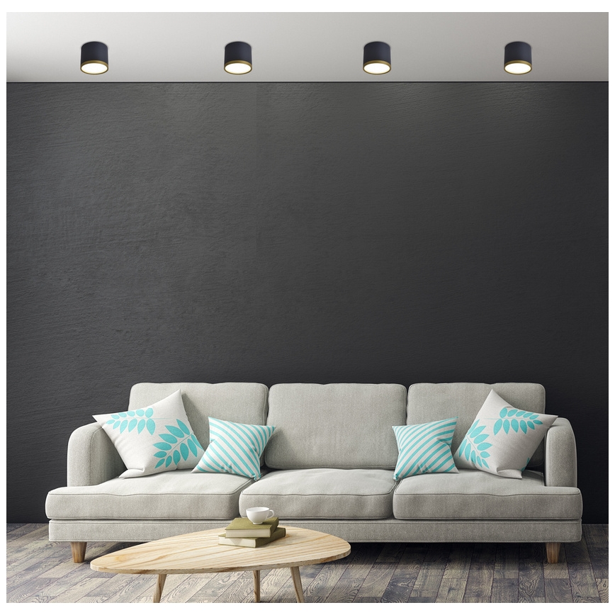 LED-Deckenspot TUBA LED/9W/230V schwarz/gold