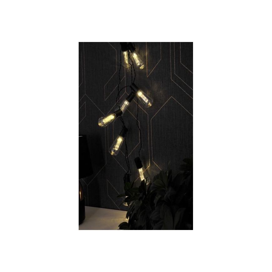LED Dekorations-Lichterkette EDISON 2,65 m 10xLED/2xAA