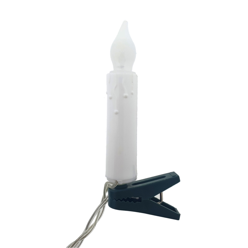 LED  Dekorative Lichterkette 10xLED/2xAA 1,65 m warmweiß kerzenförmig