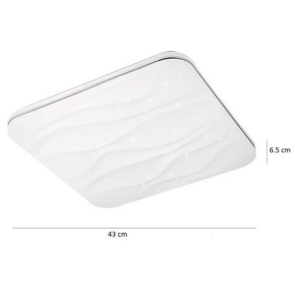 LED dimmbare Deckenleuchte DESERT LED/72W/230V + Fernbedienung