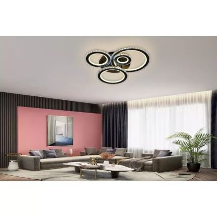 LED Dimmbarer Deckenleuchter LED/120W/230V 3000-6500K + Fernbedienung