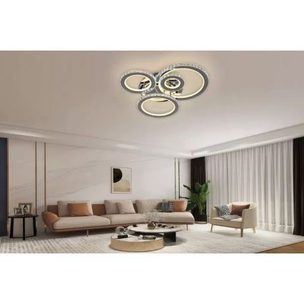 LED Dimmbarer Deckenleuchter LED/120W/230V 3000-6500K + Fernbedienung