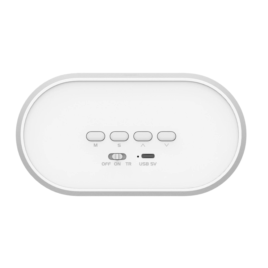 LED dimmbare Nachtlampe mit Wecker BUNNY LED/1,2W/5V 3000K