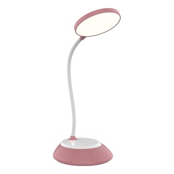 LED Dimm- und aufladbare Tischleuchte VISUA LED/5W/5V 3000-5000K 1200 mAh rosa