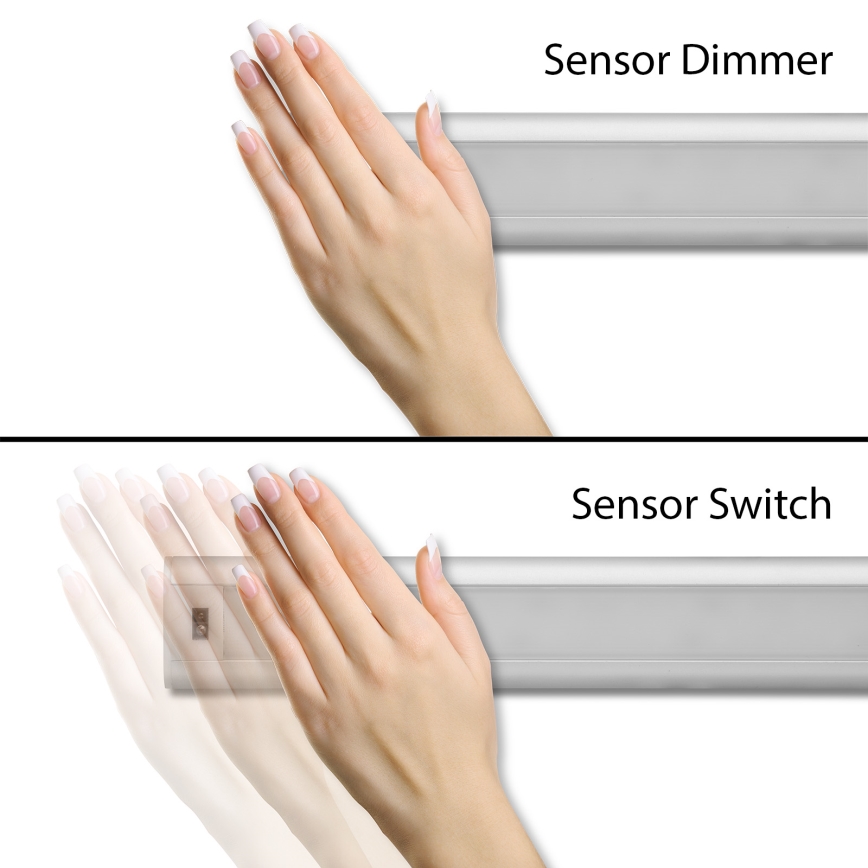 LED dimmbares Unterbauleuchte mit Sensor LED/9W/12/230V 4000K