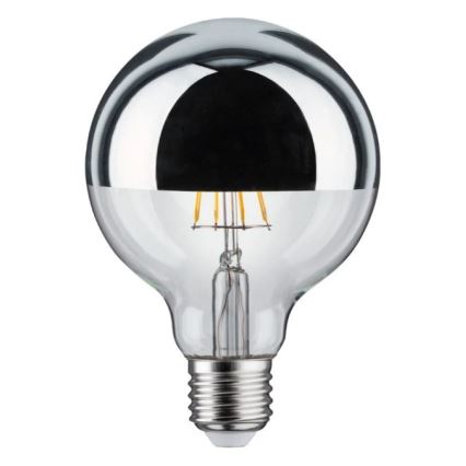 LED-Dimmbar Glühbirne mit Spiegelkappe GLOBE E27/6,5W/230V - Paulmann 28673