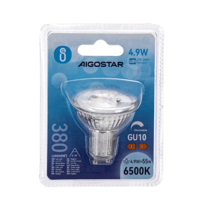 LED dimmbar GU10/4,9W/230V 6500K - Aigostar