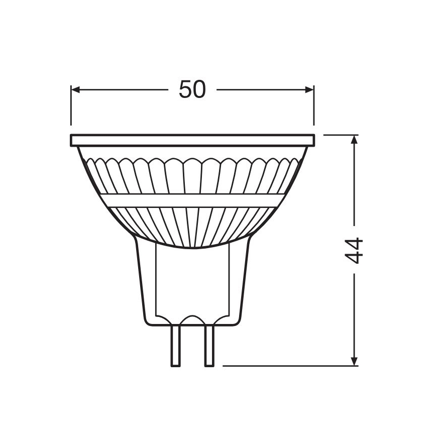 LED dimmbare Lampe GU5,3/3,4W/230V 2700K CRI 90 - Osram