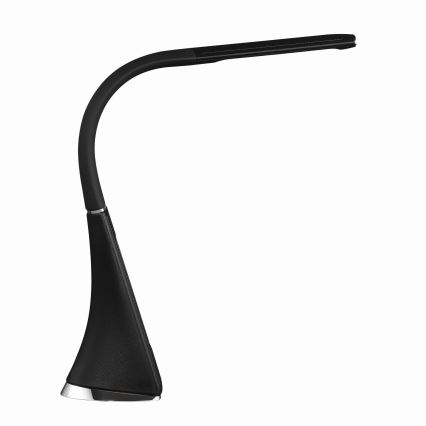 Dimmbare LED-Tischlampe mit Touch-Bedienung und Display, LED/7W/5V, schwarz