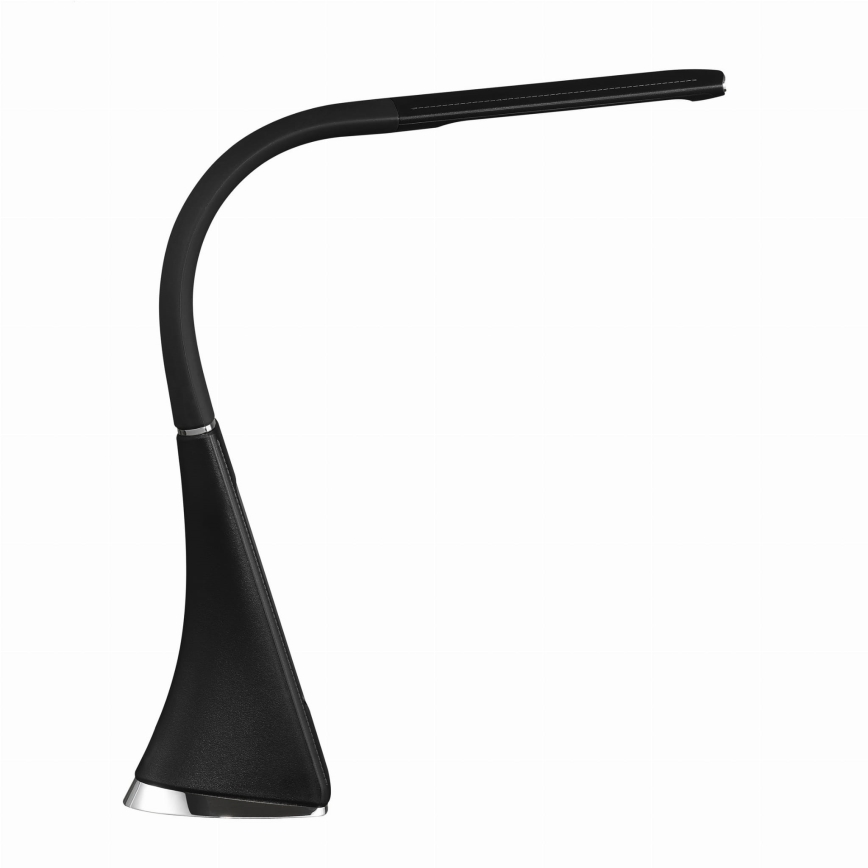 Dimmbare LED-Tischlampe mit Touch-Bedienung und Display, LED/7W/5V, schwarz