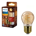 LED-dimmbar VINTAGE-Glühbirne Philips P45 E27/3,1W/230V 2200K CRI 90