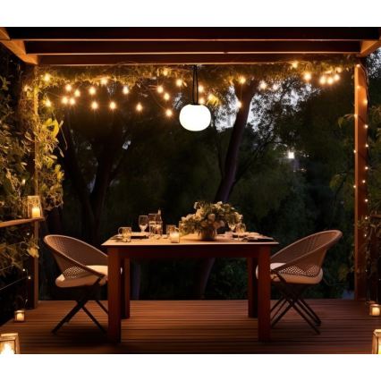 LED-dimmbare, wiederaufladbare Außenleuchte VENEZIA LED/1,5W/5V 2500K IP54 2600 mAh schwarz