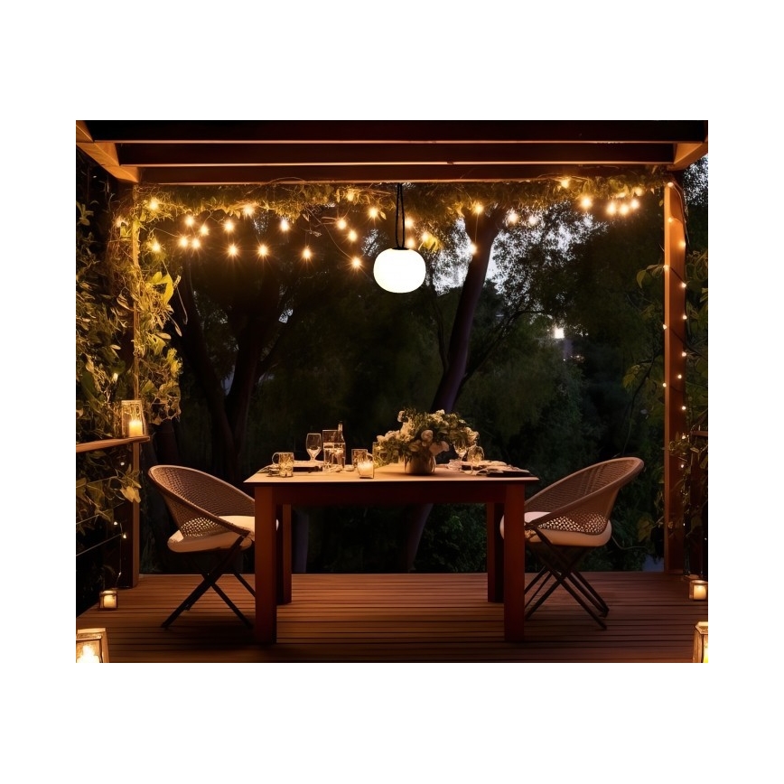 LED-dimmbare, wiederaufladbare Außenleuchte VENEZIA LED/1,5W/5V 2500K IP54 2600 mAh schwarz