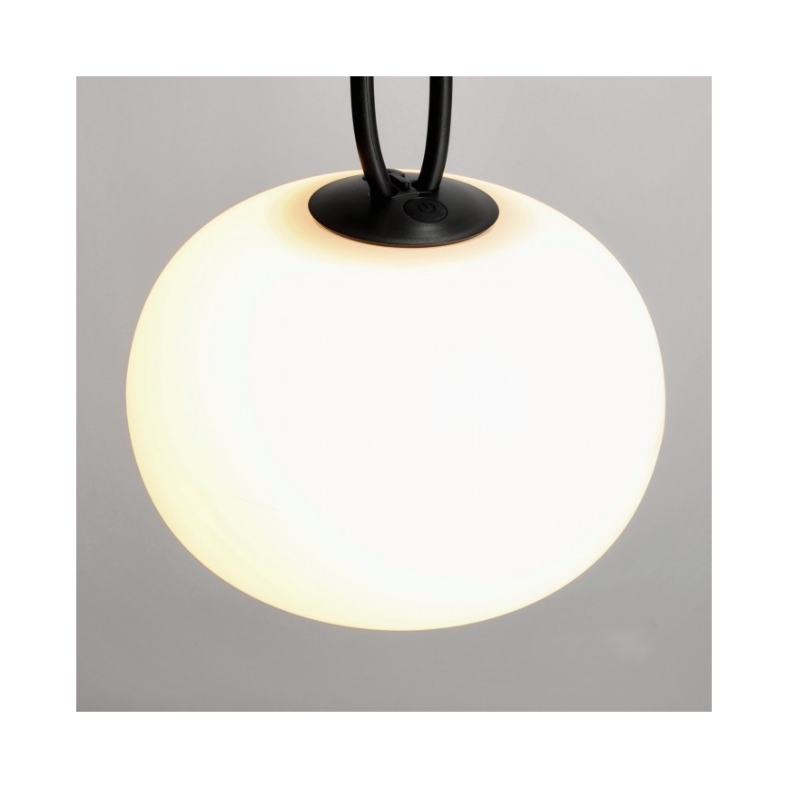 LED-dimmbare, wiederaufladbare Außenleuchte VENEZIA LED/1,5W/5V 2500K IP54 2600 mAh schwarz
