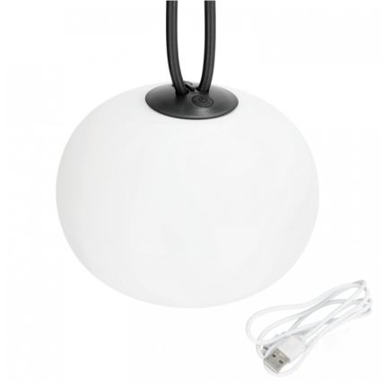 LED-dimmbare, wiederaufladbare Außenleuchte VENEZIA LED/1,5W/5V 2500K IP54 2600 mAh schwarz