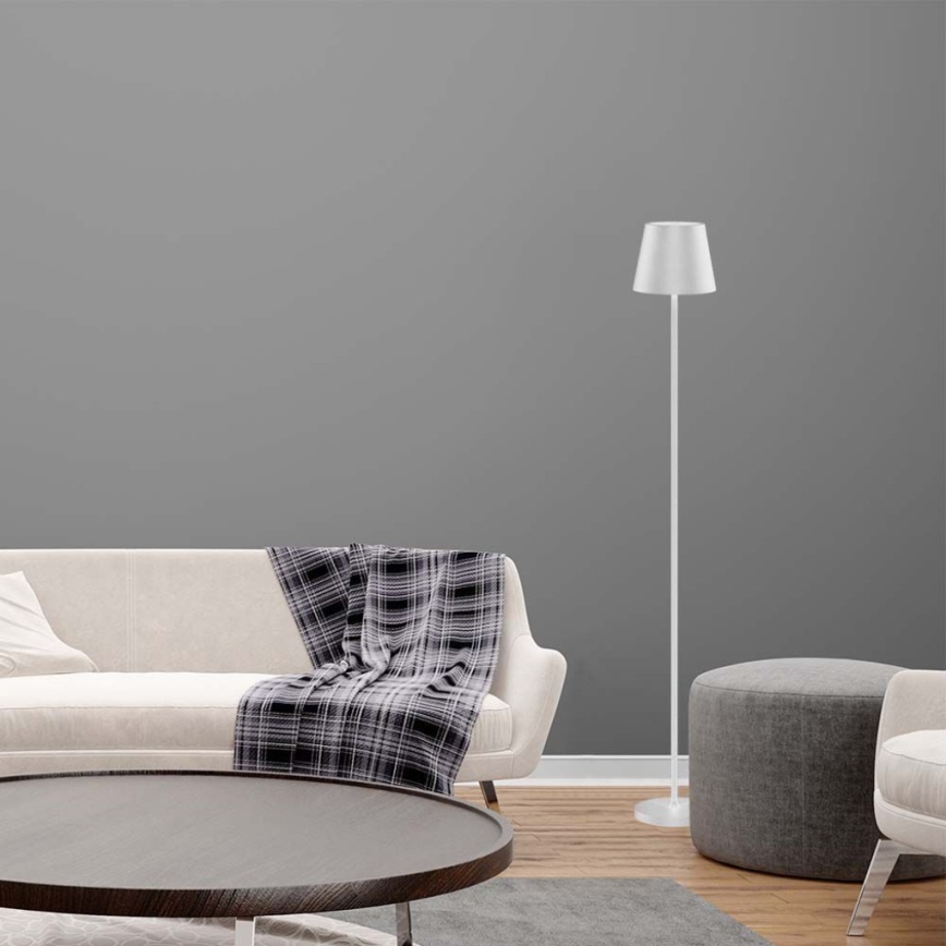 LED dimmbare wiederaufladbare Stehlampe 3in1 LED/4W/5V 4400 mAh 3000K IP54 weiß