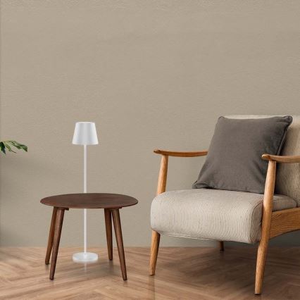 LED dimmbare wiederaufladbare Stehlampe 3in1 LED/4W/5V 4400 mAh 3000K IP54 weiß